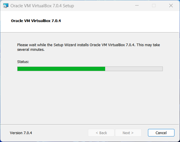 Virtualbox Setup