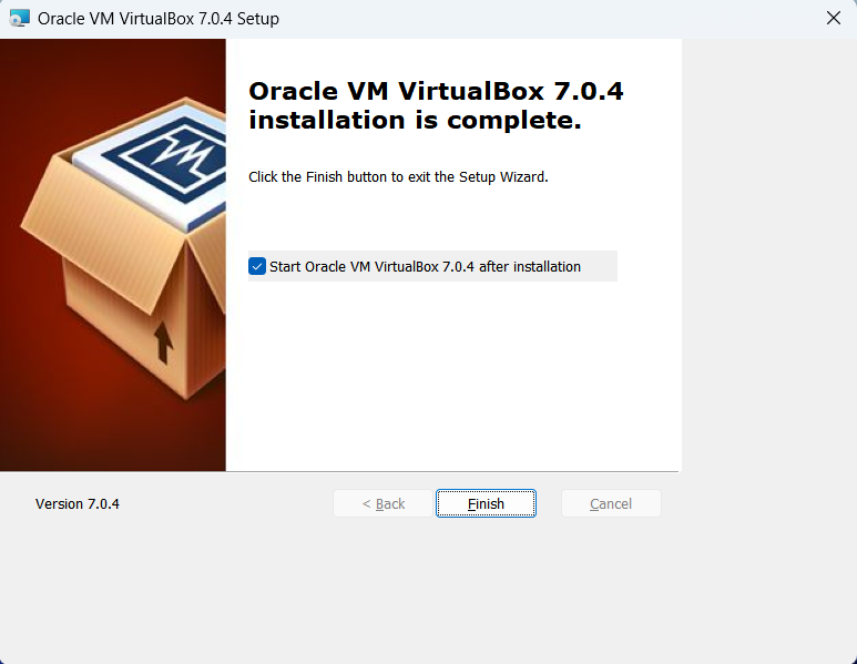 Virtualbox Setup