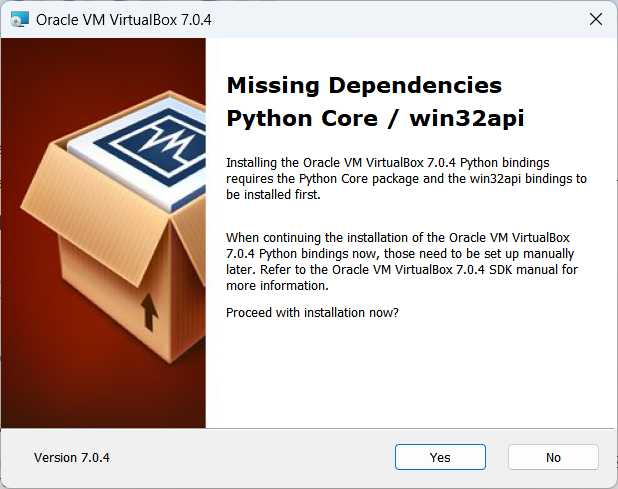 Virtualbox Setup