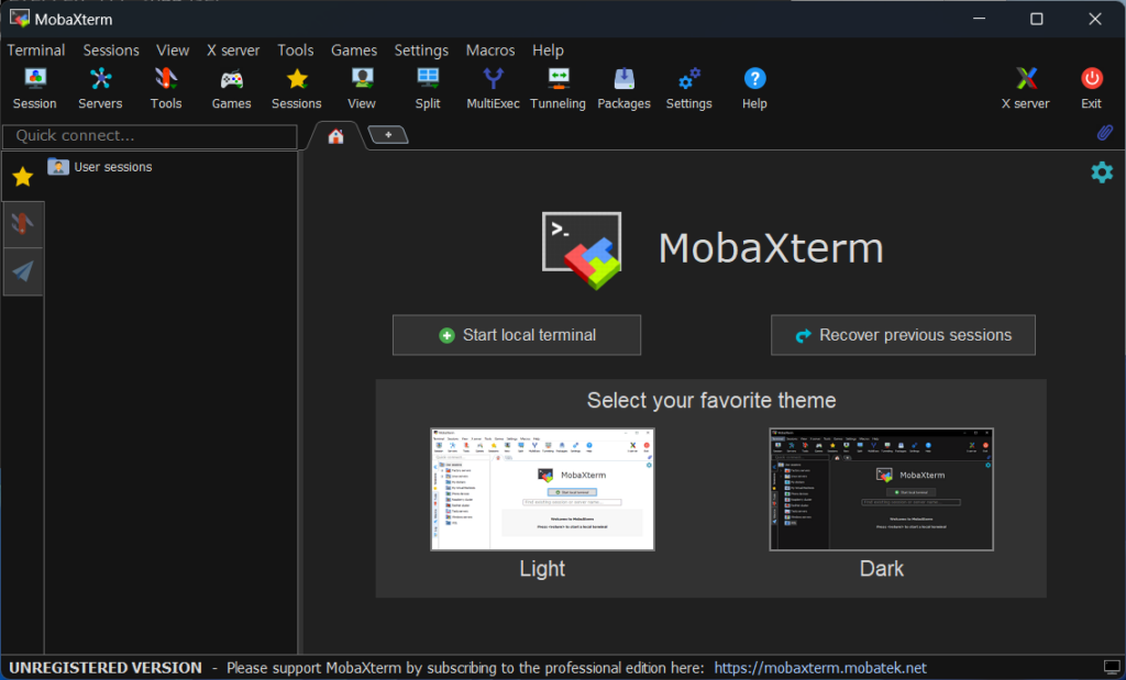 mobaxterm ssh